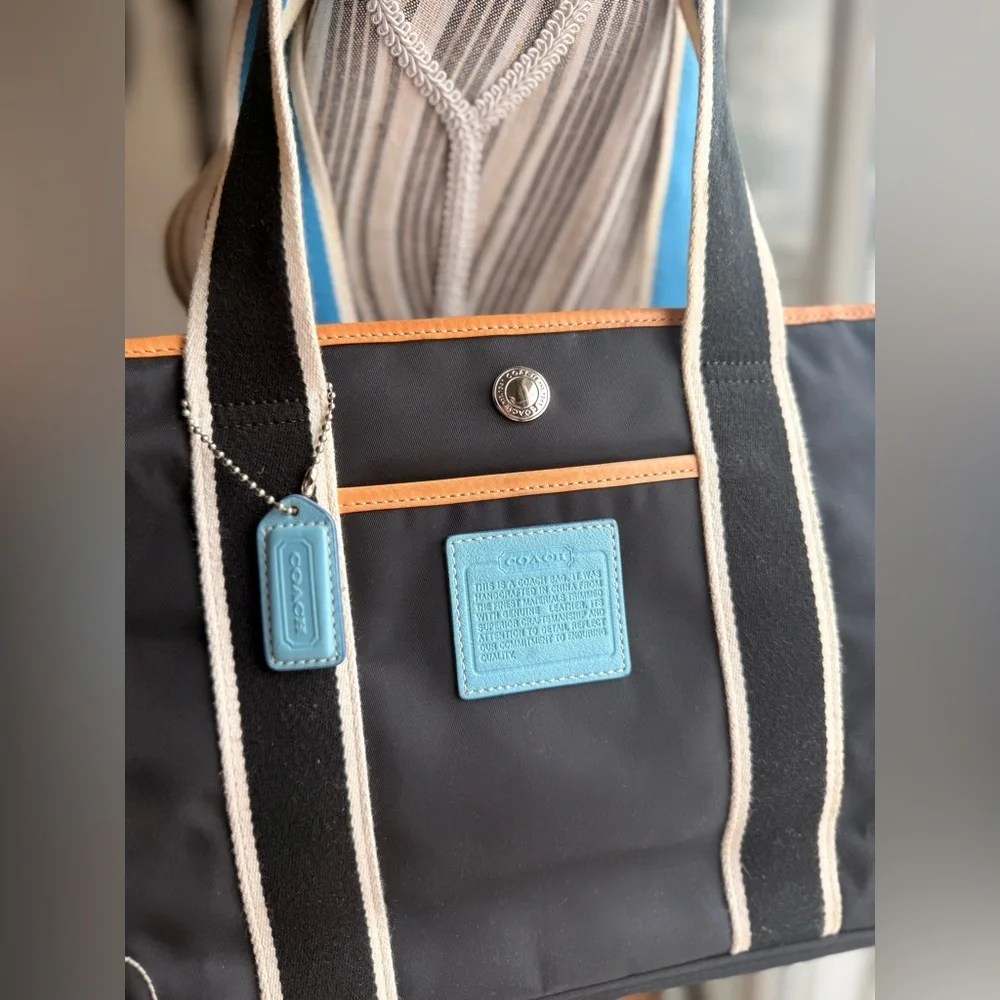 Coach Black and Blue Tote Bag - Picture 2 of 16